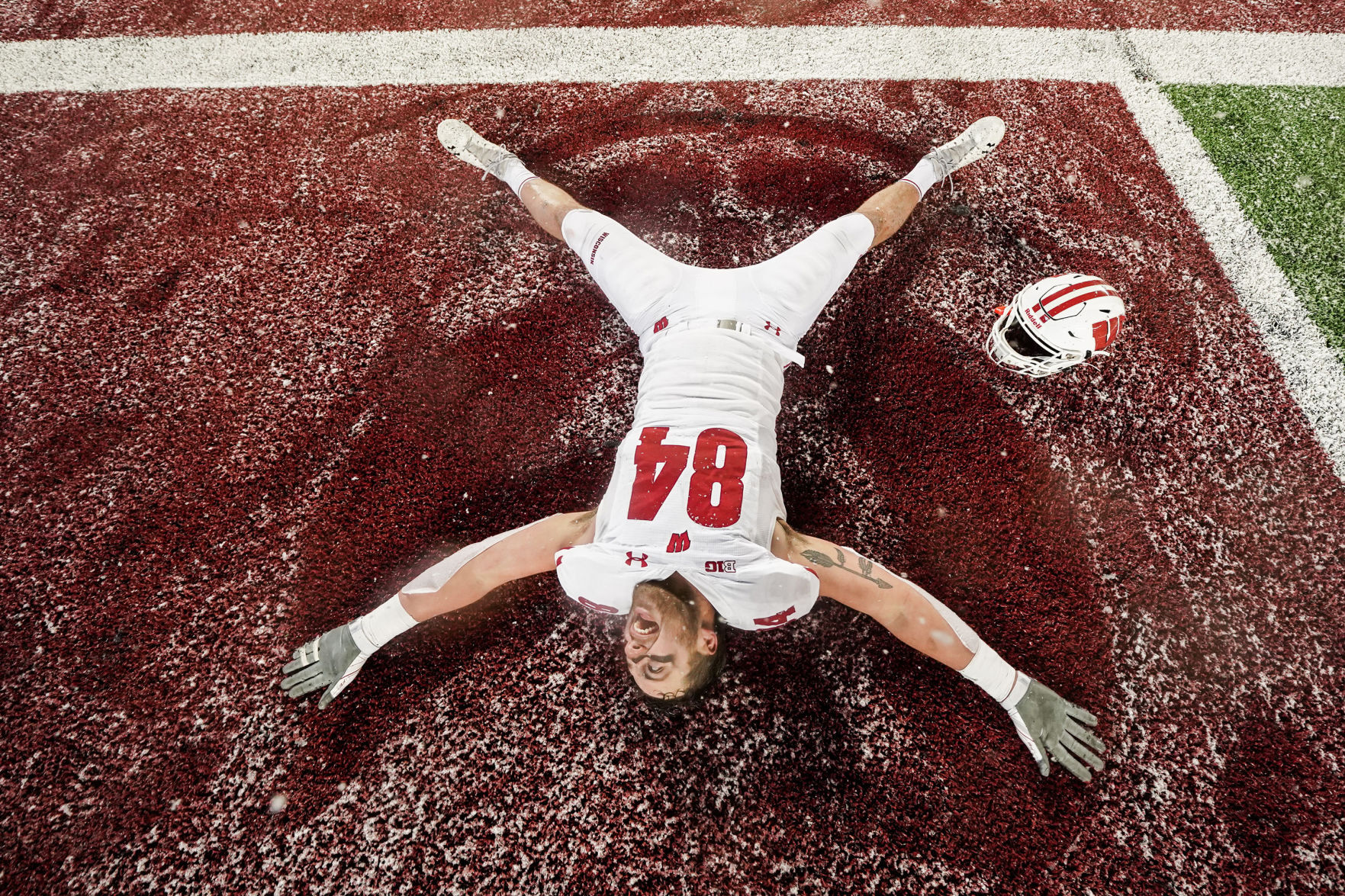 Jake Ferguson snow angel